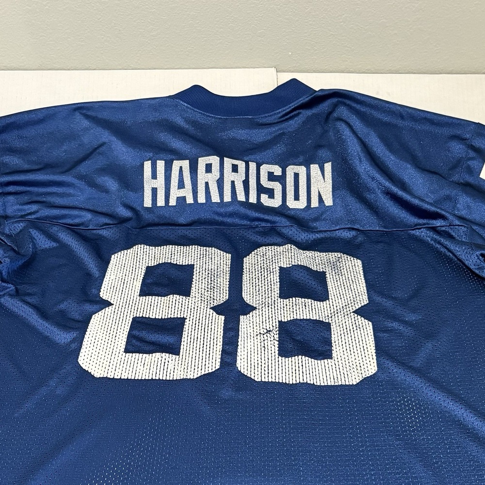 Vintage Y2K Reebok Indianapolis Colts Marvin Harrison #88 Jersey Men XL Blue NFL